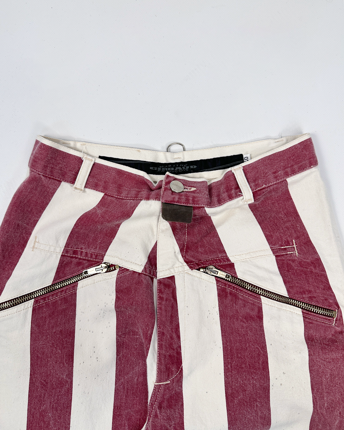 Marithé Francois Girbaud Balloon Striped Pants 1990's