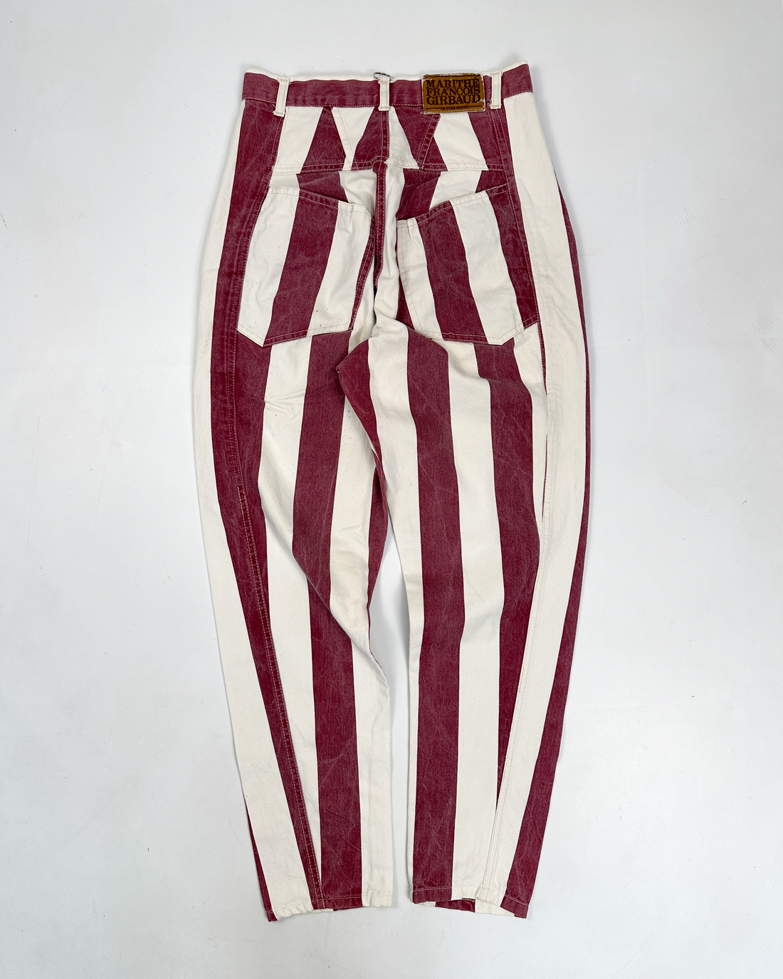 Marithé Francois Girbaud Balloon Striped Pants 1990's