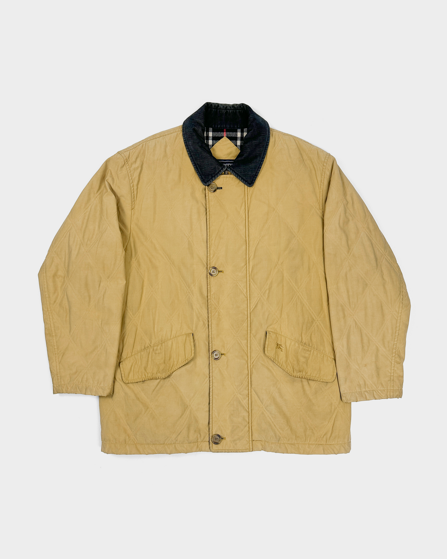 Burberrys Paded Yellow Jacket 1990's