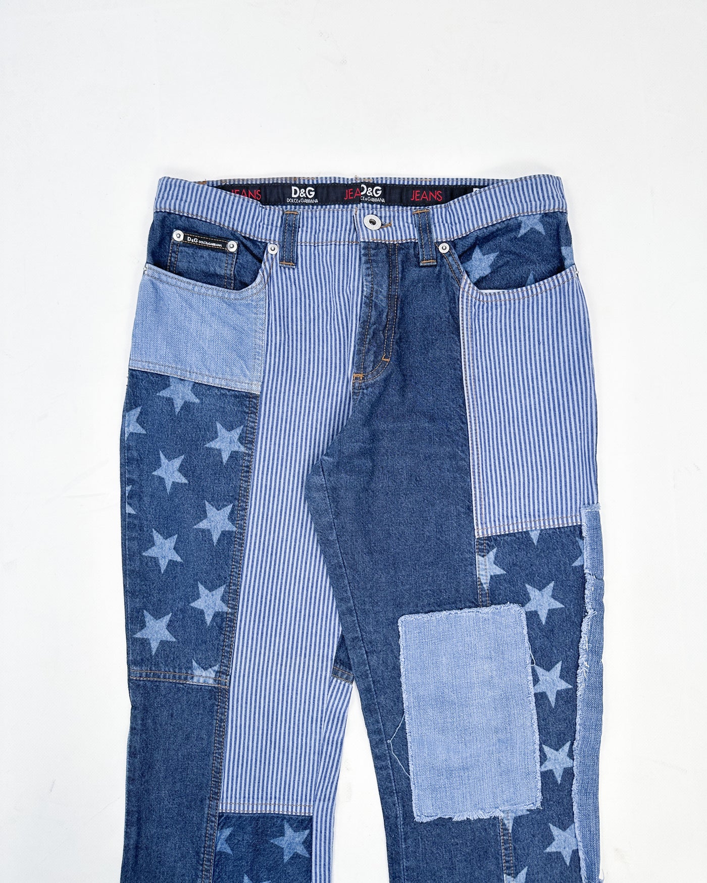Dolce & Gabbana USA Flag Denim Pants 2000's