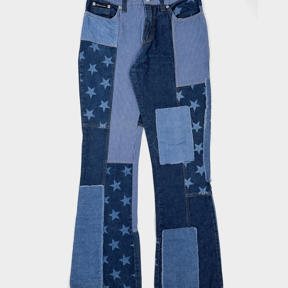 Dolce & Gabbana USA Flag Denim Pants 2000's