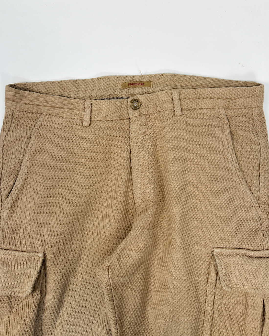 Portofino Heavyweight Beige Cotton Pants 1990's