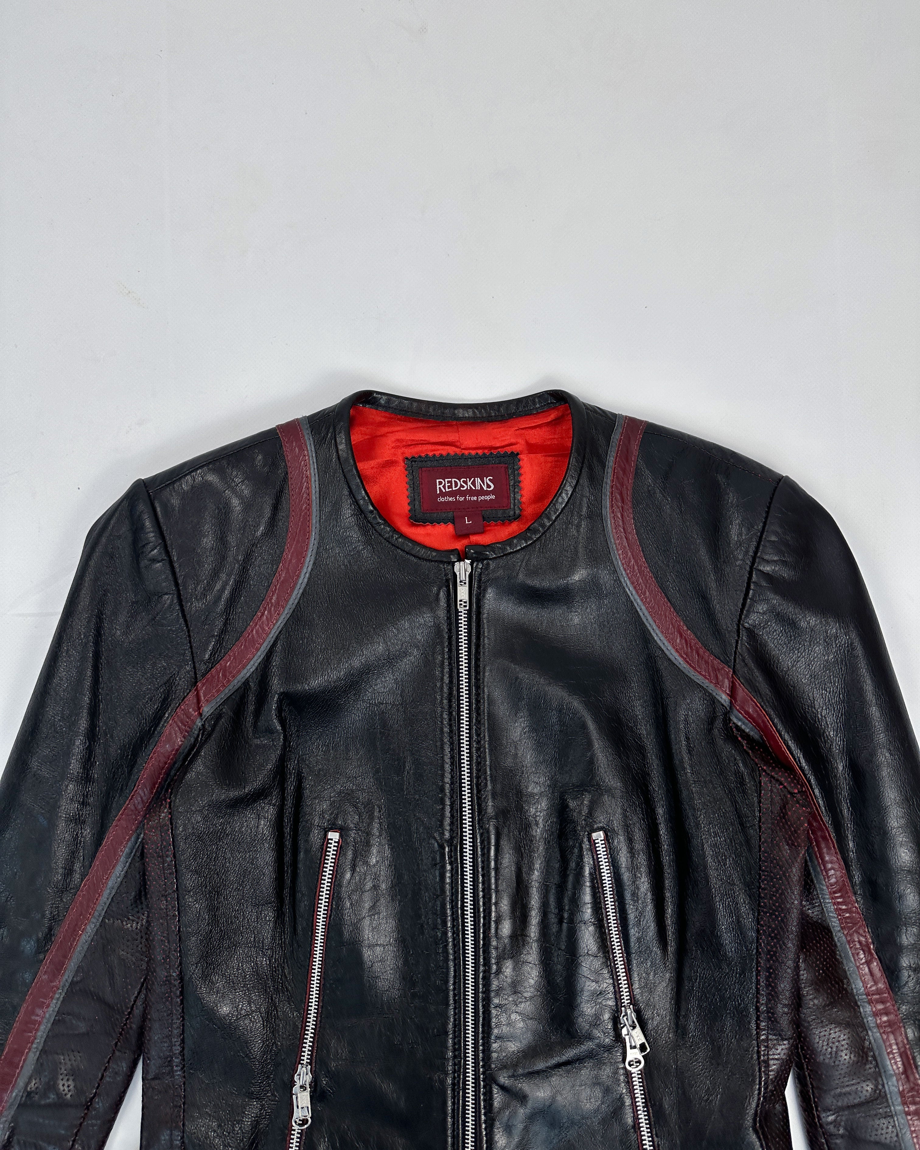Vintage Redskins Perfecto Black Leather Jacket, Biker Leather Jacket Zip,  Black Leather Jacket Size Xlarge - Etsy