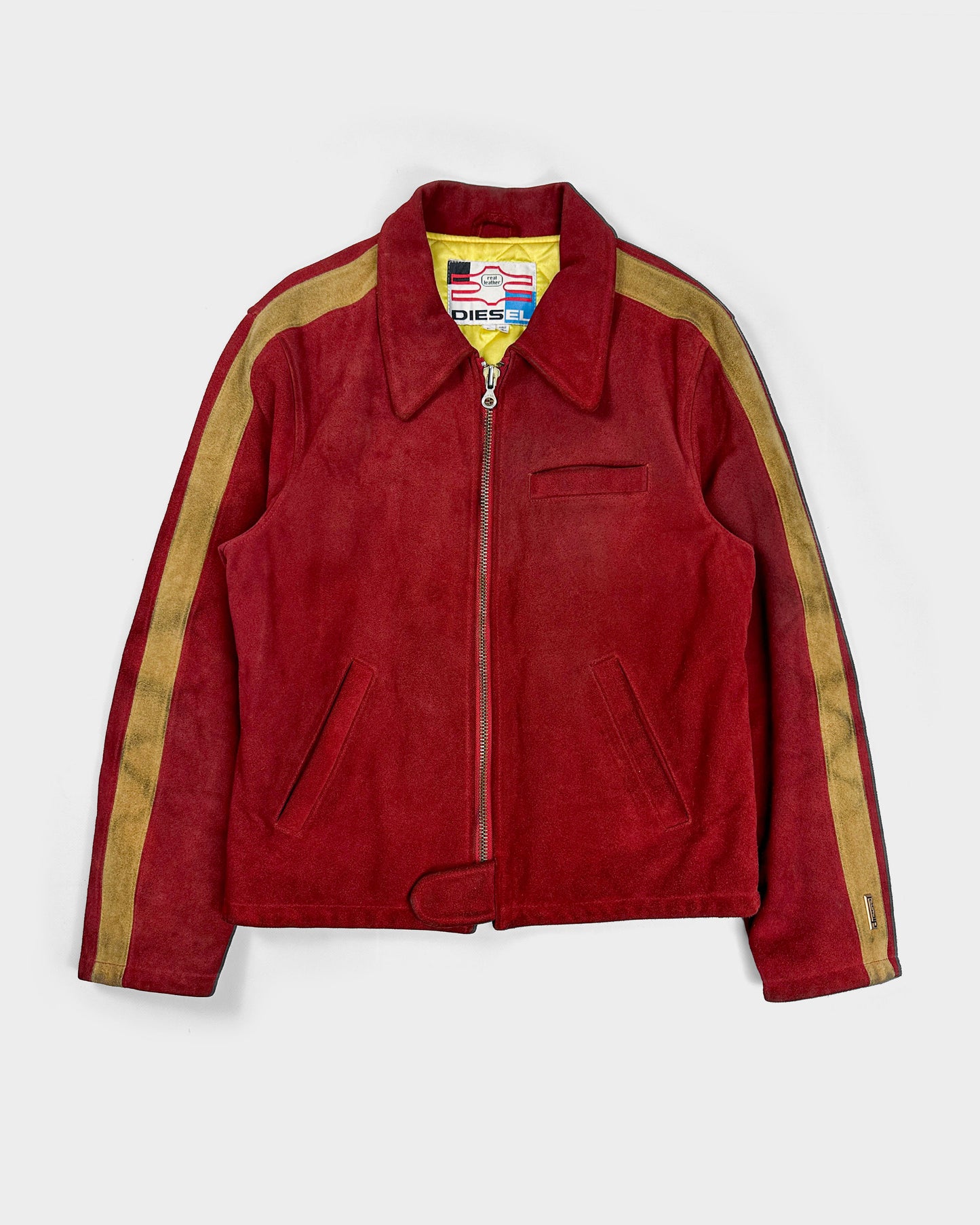 Diesel Made In Korea Red Suede Jacket 1980's