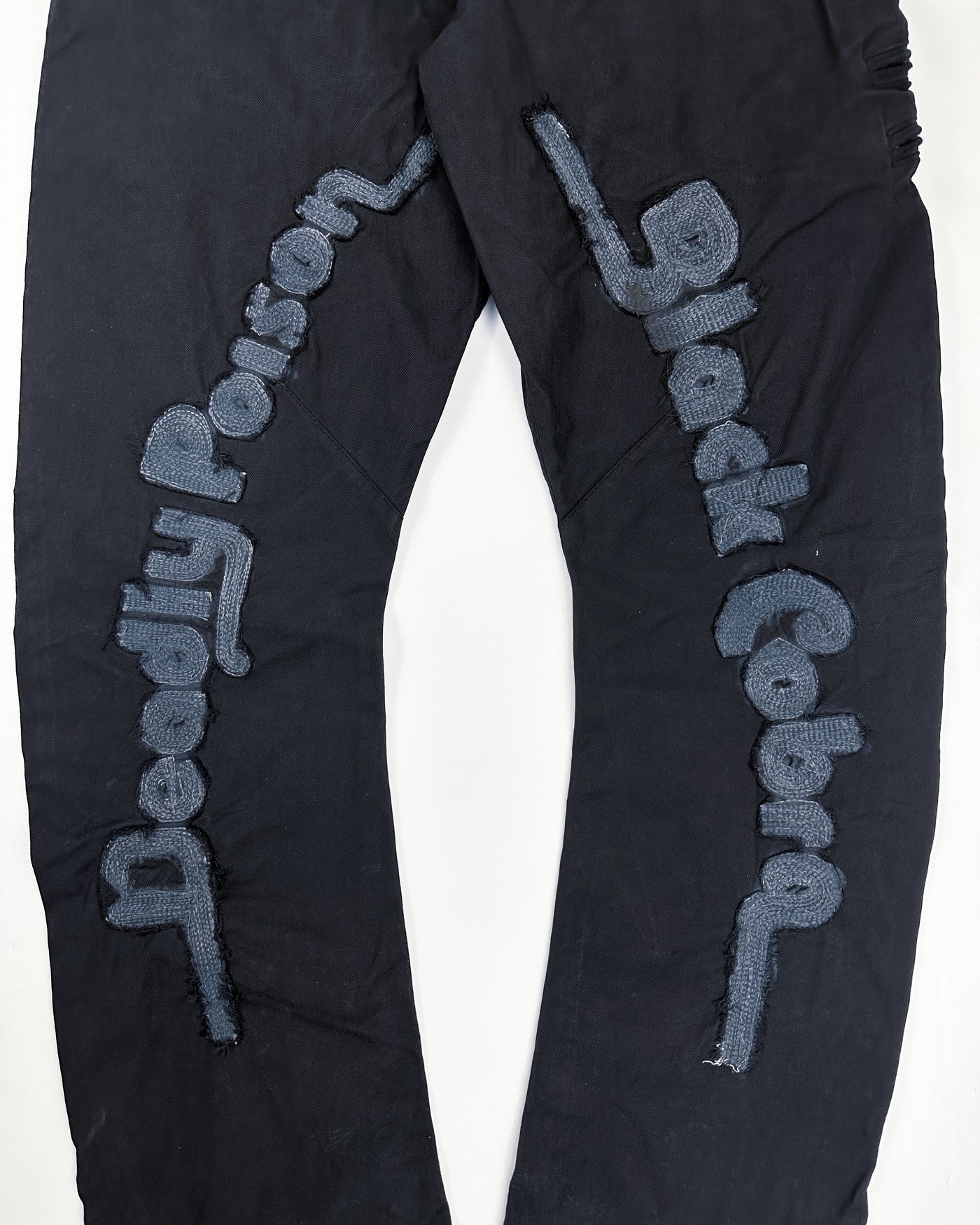 Energie Curved Denim "Black Cobra" Pants 2000's