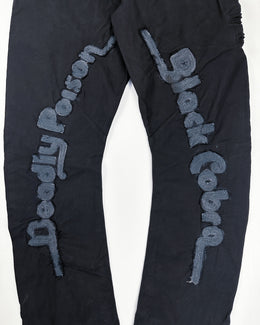 Energie Curved Denim "Black Cobra" Pants 2000's