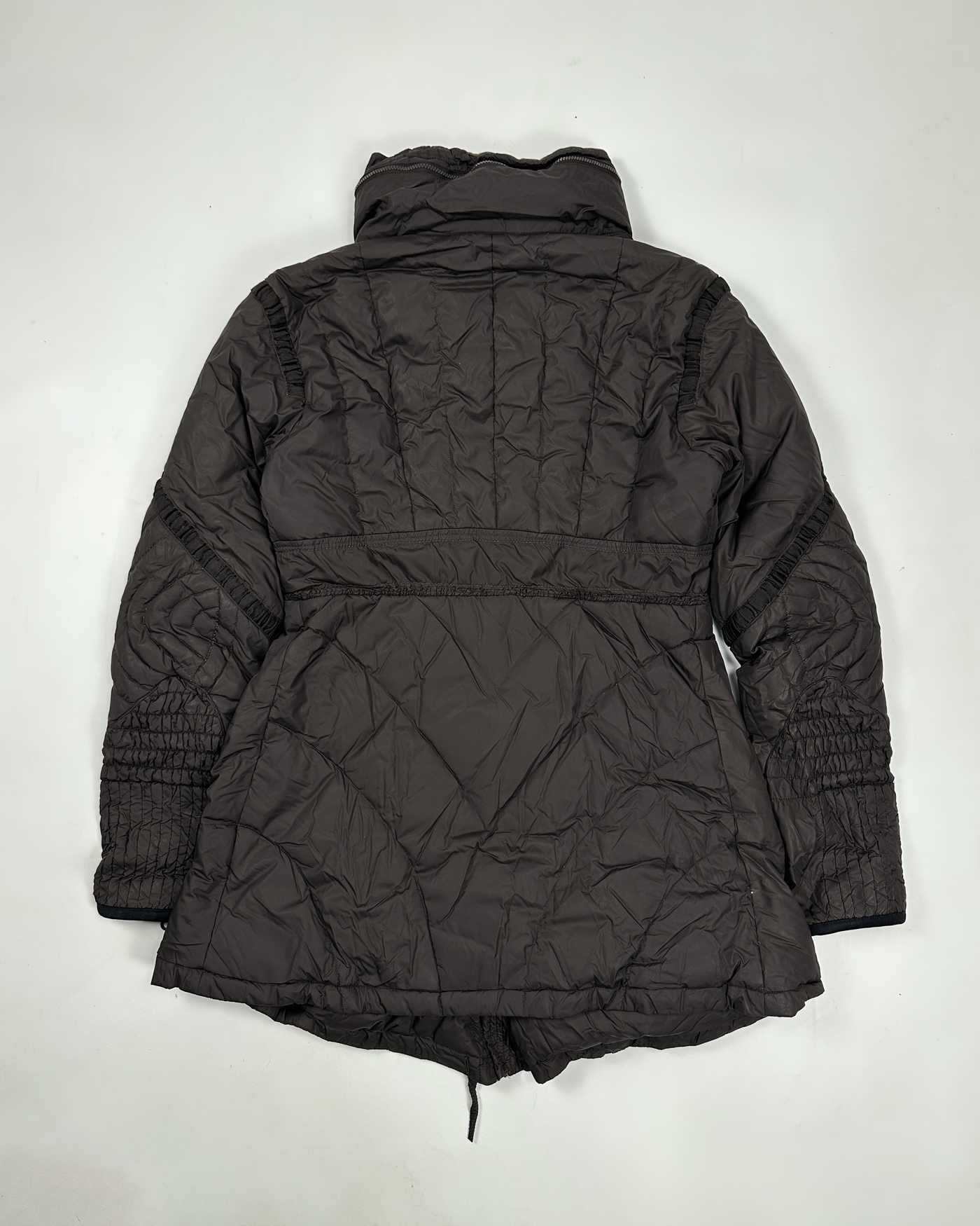 Marithé Francois Girbaud Travel Brown Stuffed Jacket 2000's