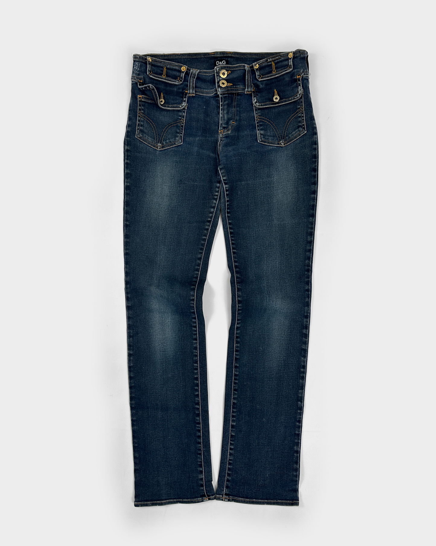 Dolce & Gabbana Low-Rise Denim Pants 2000's – Vintage TTS Dolce & Gabbana Low-Rise Denim Pants 2000's – Vintage TTS