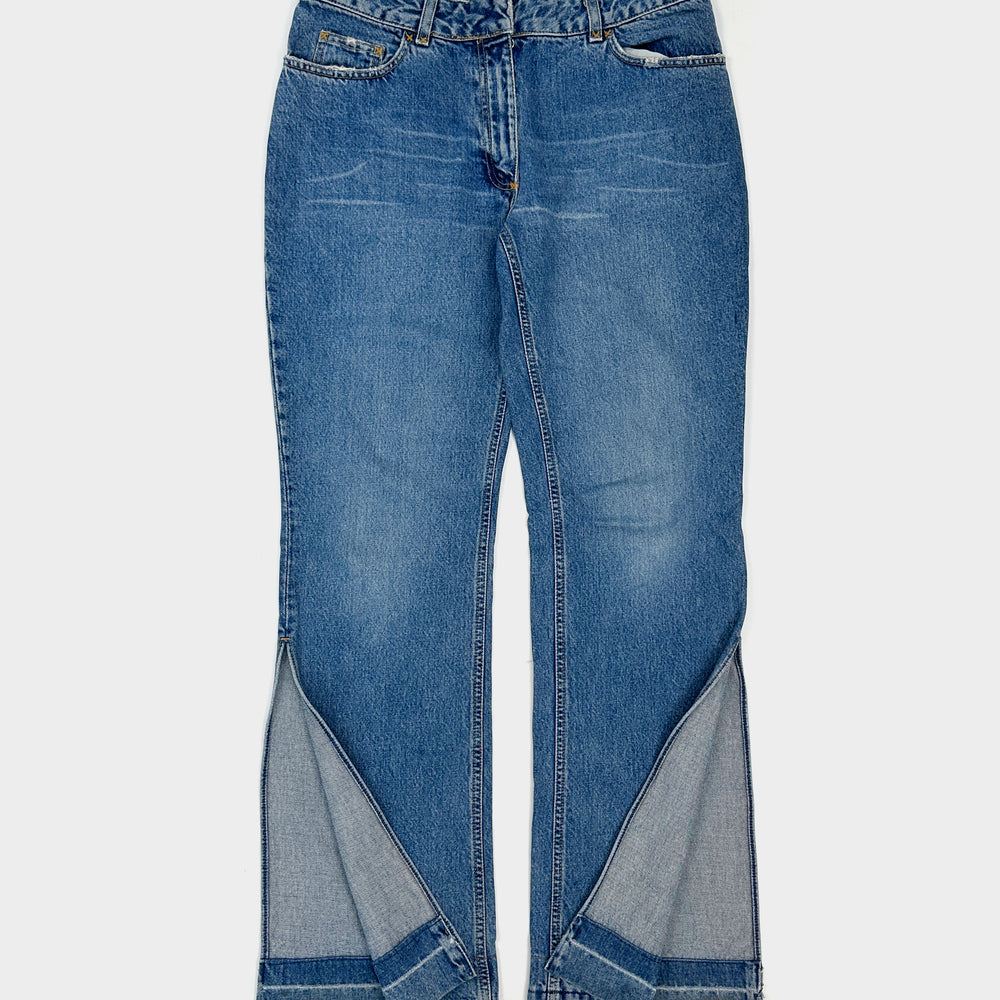 Dolce & Gabbana Open Leg Denim Pants 2000's