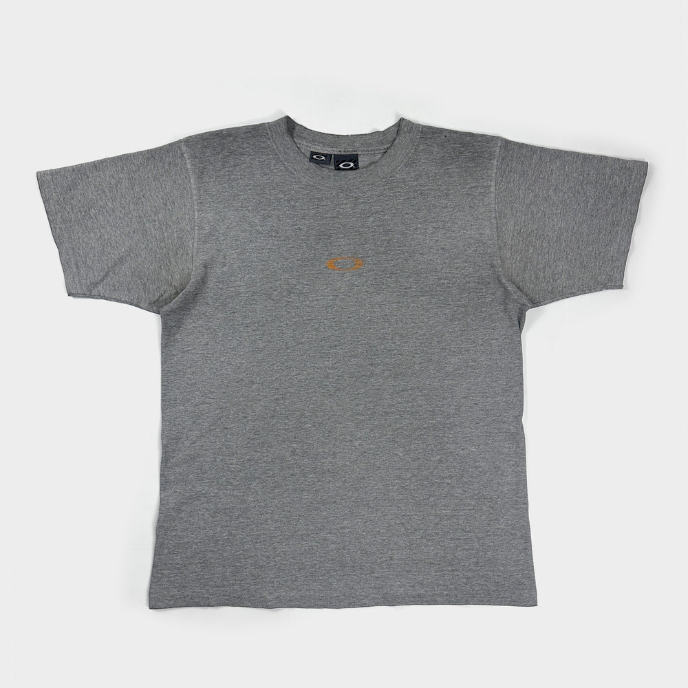 Oakley Software Orange Logo Grey Tee 1990's