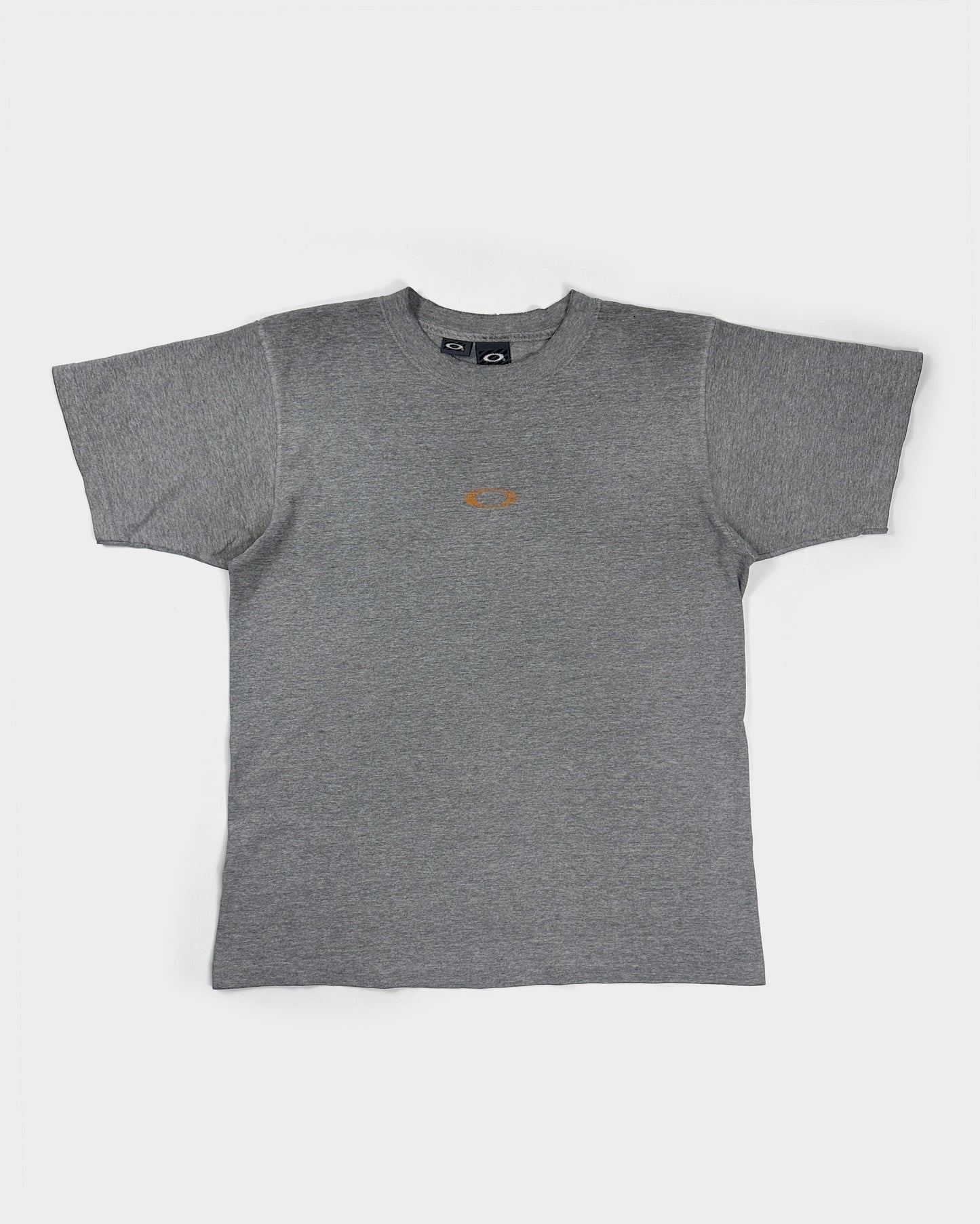 Oakley Software Orange Logo Grey Tee 1990's