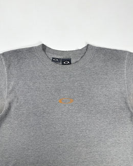 Oakley Software Orange Logo Grey Tee 1990's