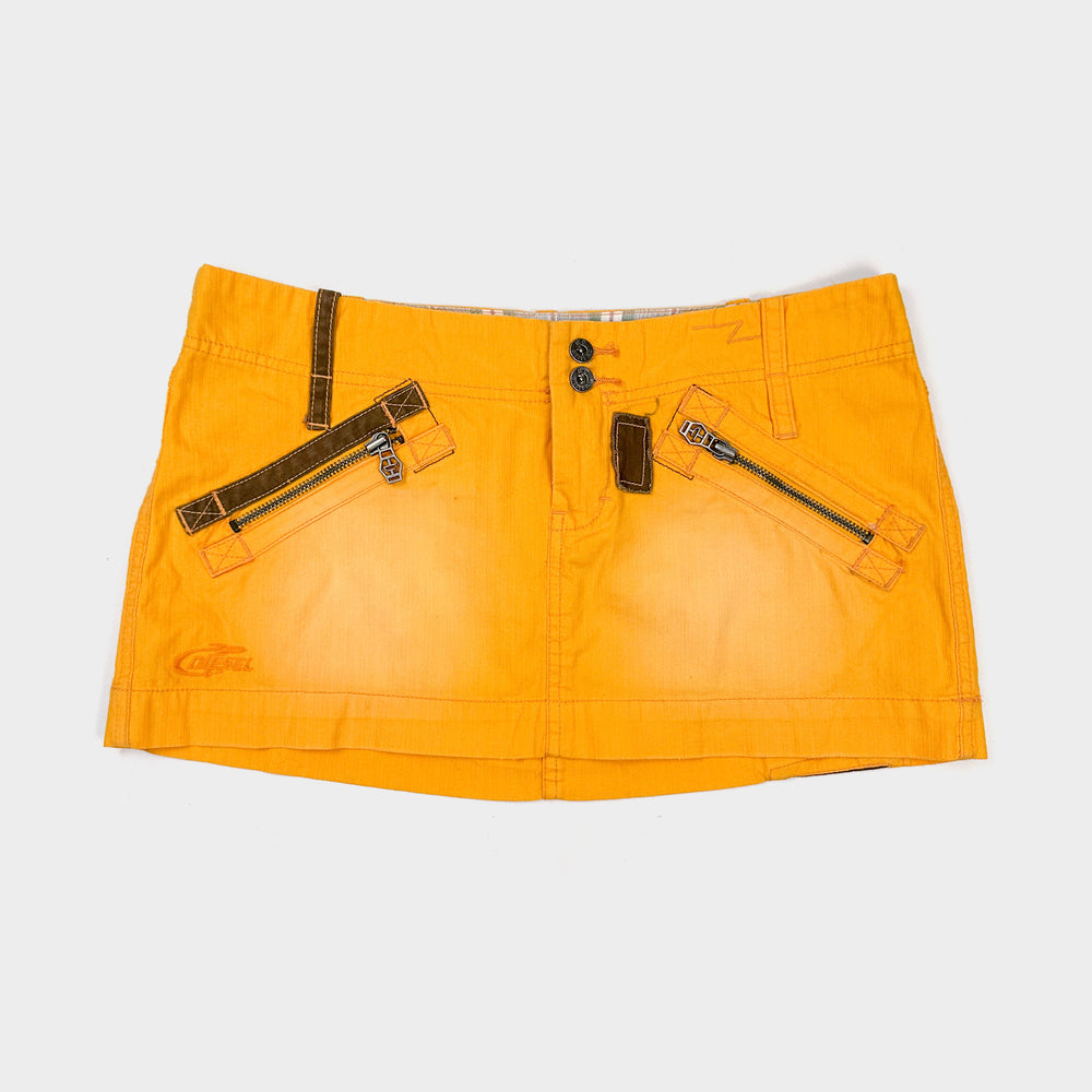 Diesel Yellow 2-Pocket Mini Skirt 2000's