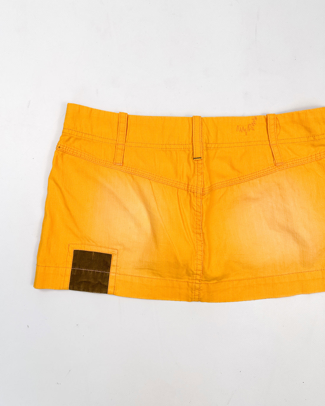 Diesel Yellow 2-Pocket Mini Skirt 2000's