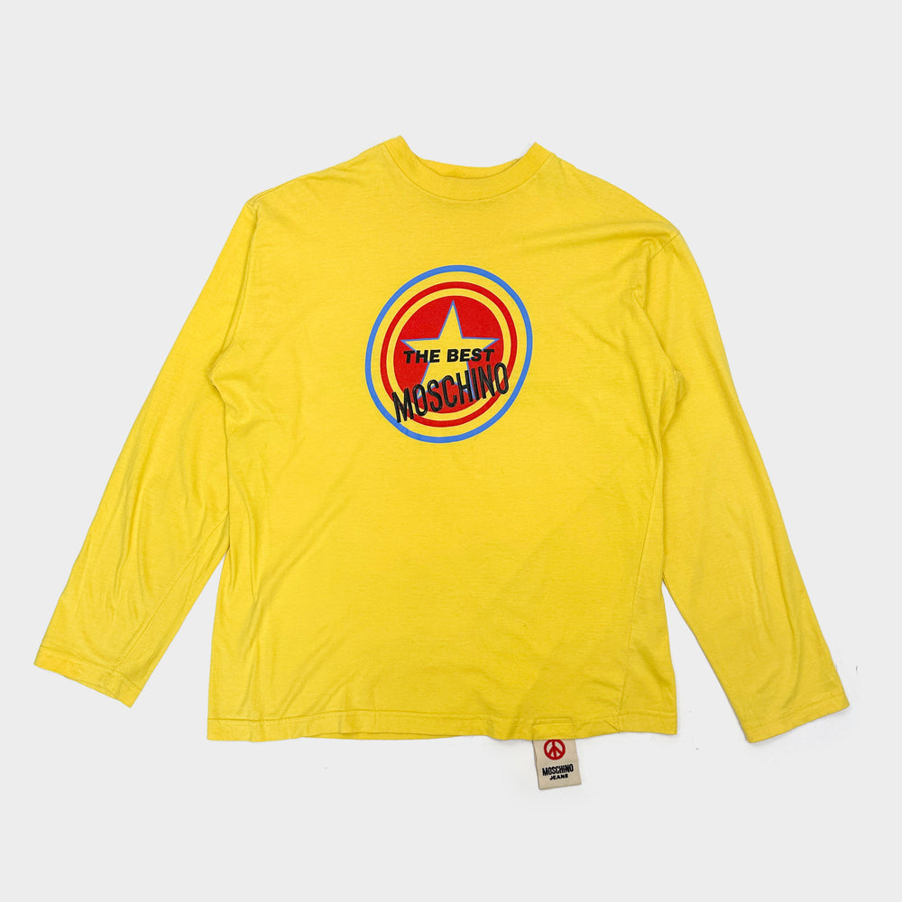 Moschino Star Yellow Longsleeve Tee 2000's