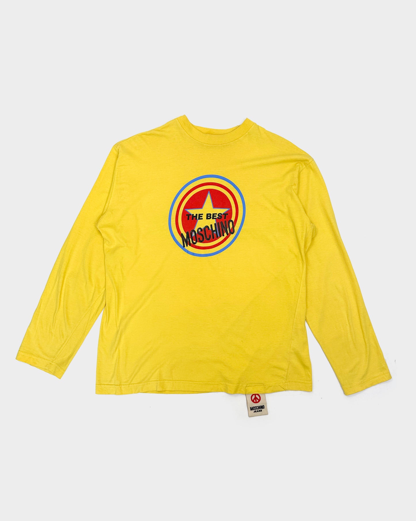 Moschino Star Yellow Longsleeve Tee 2000's