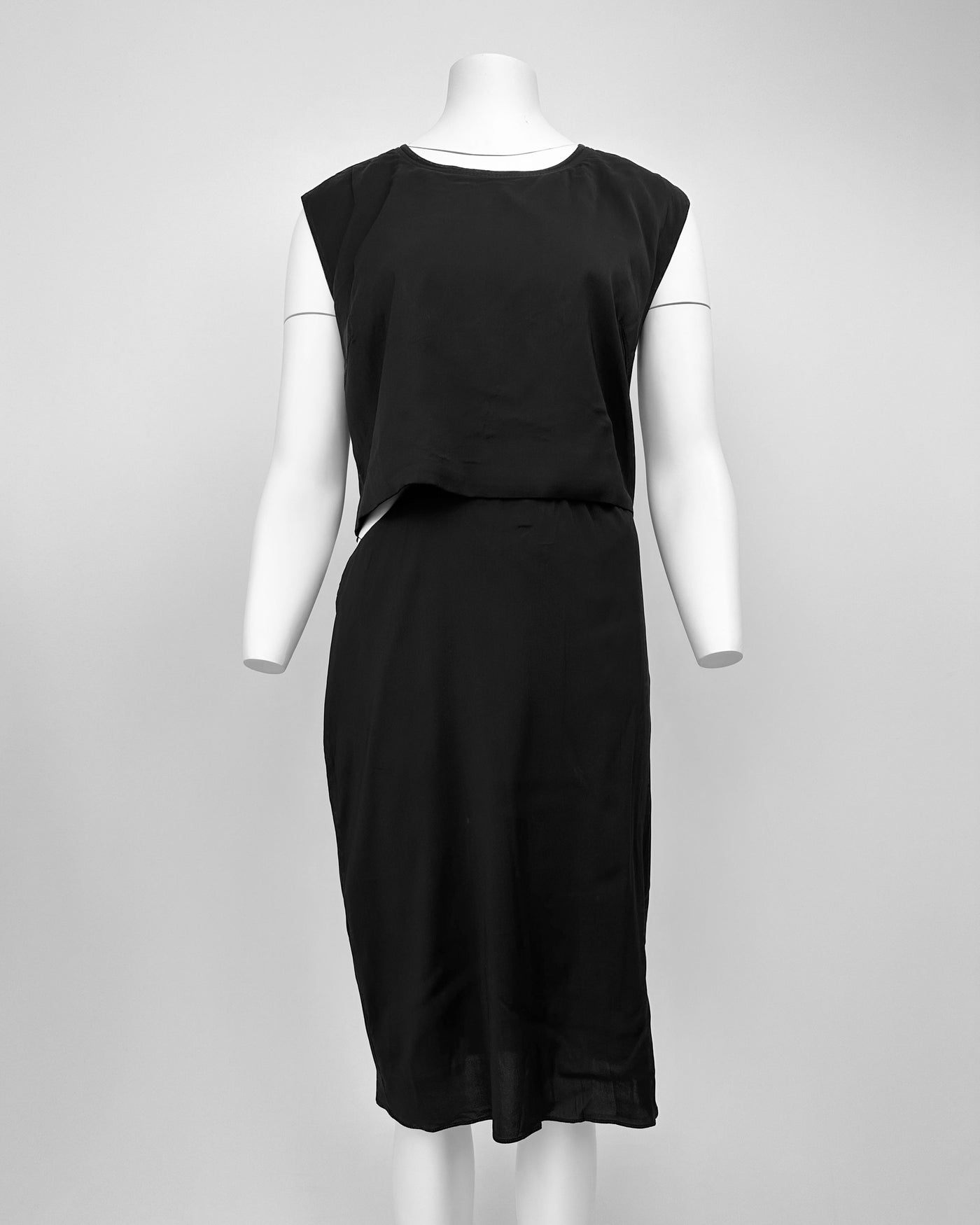Helmut Lang 2-Pieces Black Dress 2000's