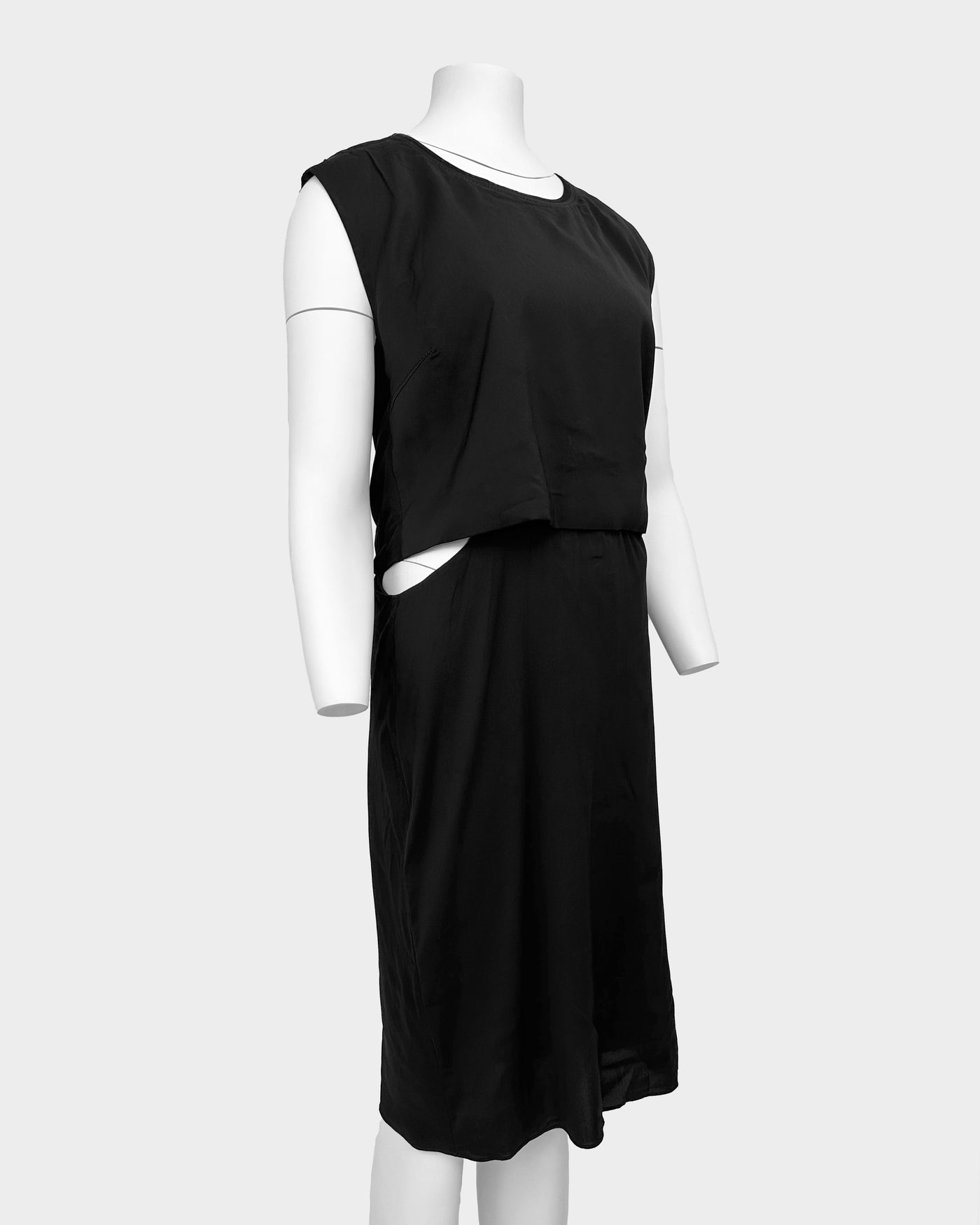Helmut Lang 2-Pieces Black Dress 2000's Vintage TTS Helmut Lang 2-Pieces Black Dress 2000's Vintage TTS