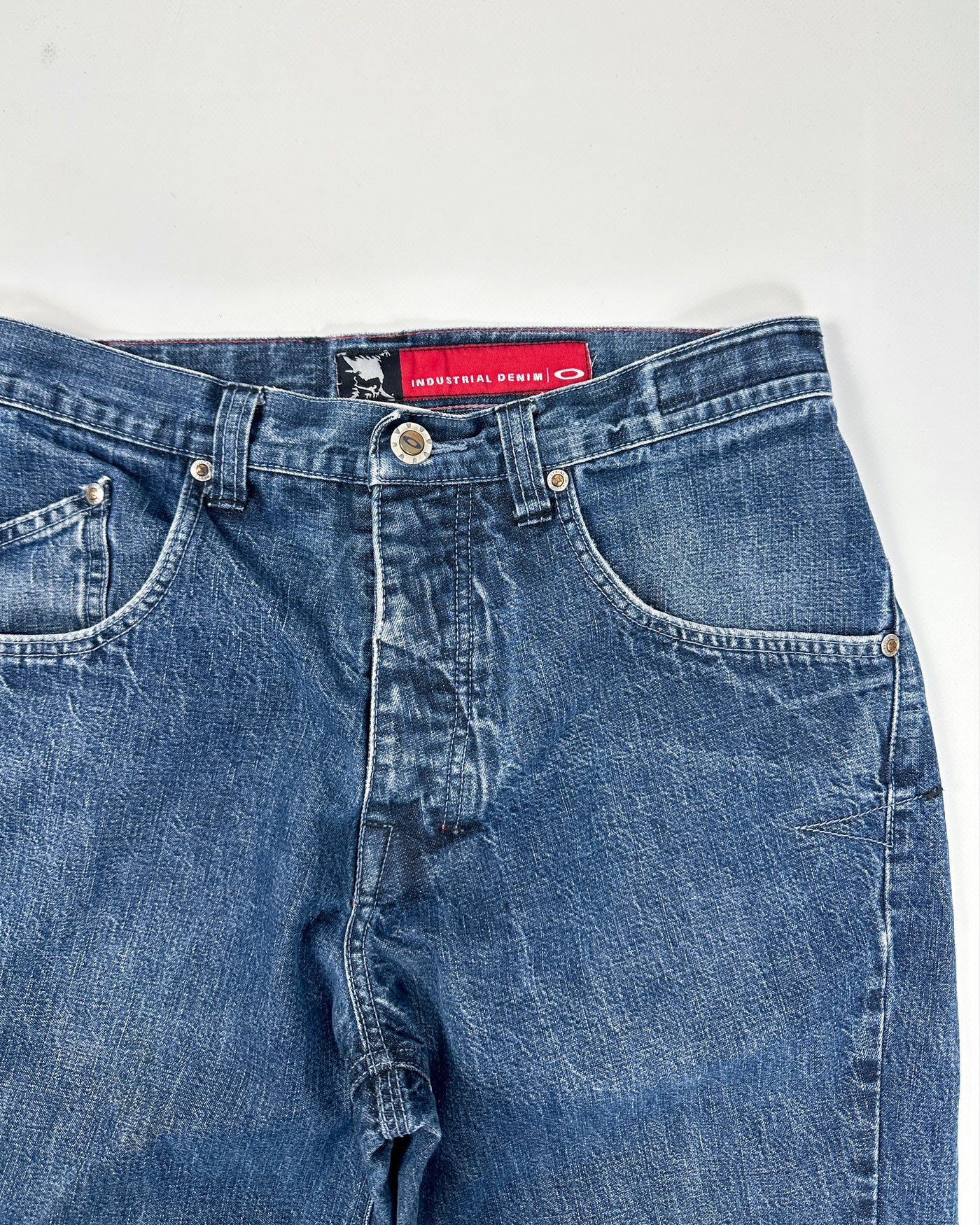 Oakley Red Core Industrial Denim Pants 2000's