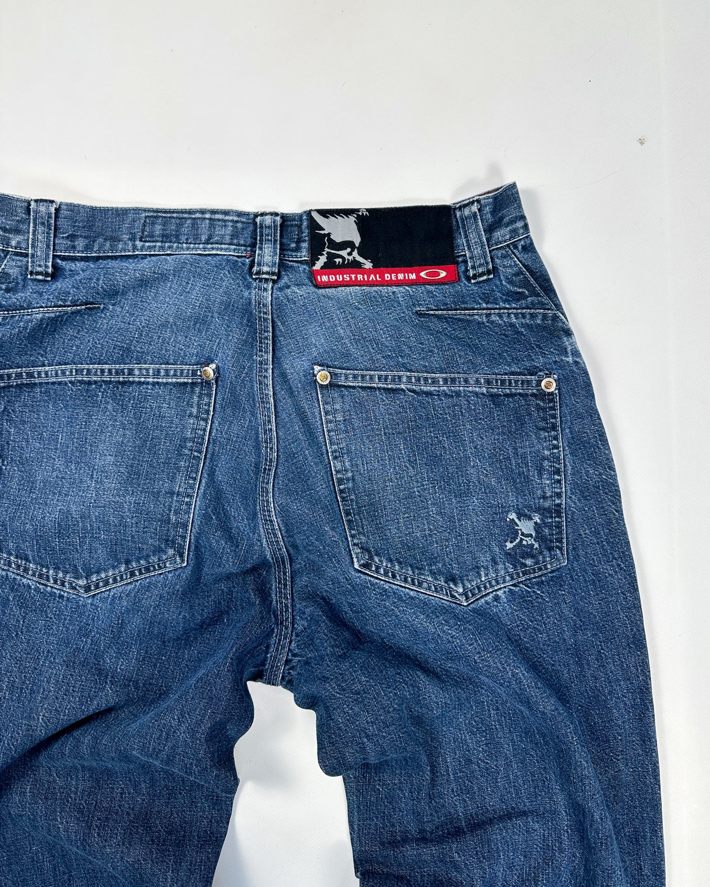 Oakley Red Core Industrial Denim Pants 2000's