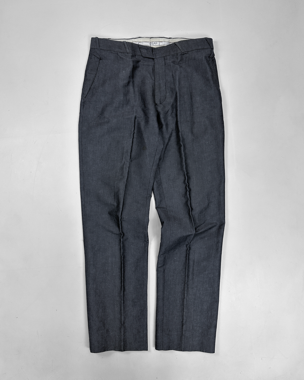 ティエリー・ミュグレー　スーツ Thierry Mugler Grey Cotton + Linen Suit 1990's – Vintage TTS