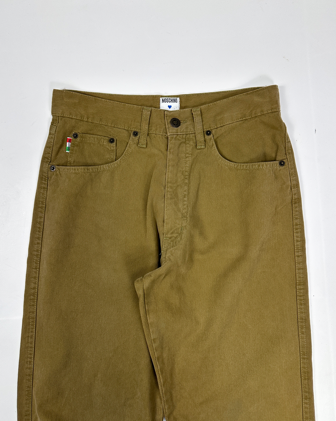 Moschino Clear Brown Cotton Pants 1990's