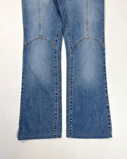 Dolce & Gabbana Denim Flower Pants 2000's