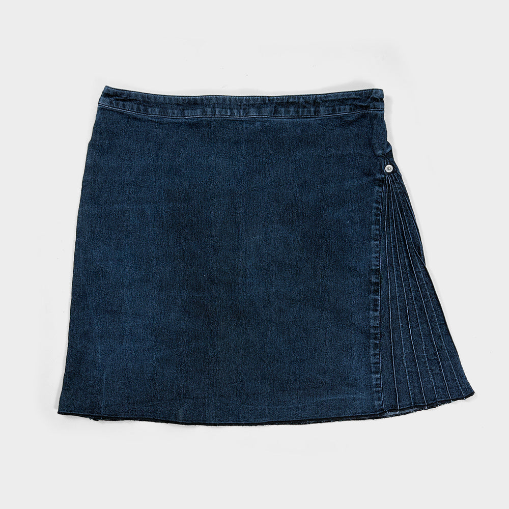 Armani Light Indigo Denim Mini Skirt  2000's