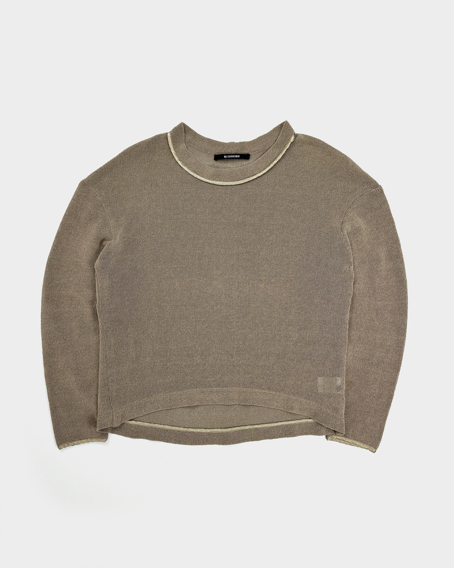 Uli Schneider Beige Mesh Heavyweight Knit 2000's