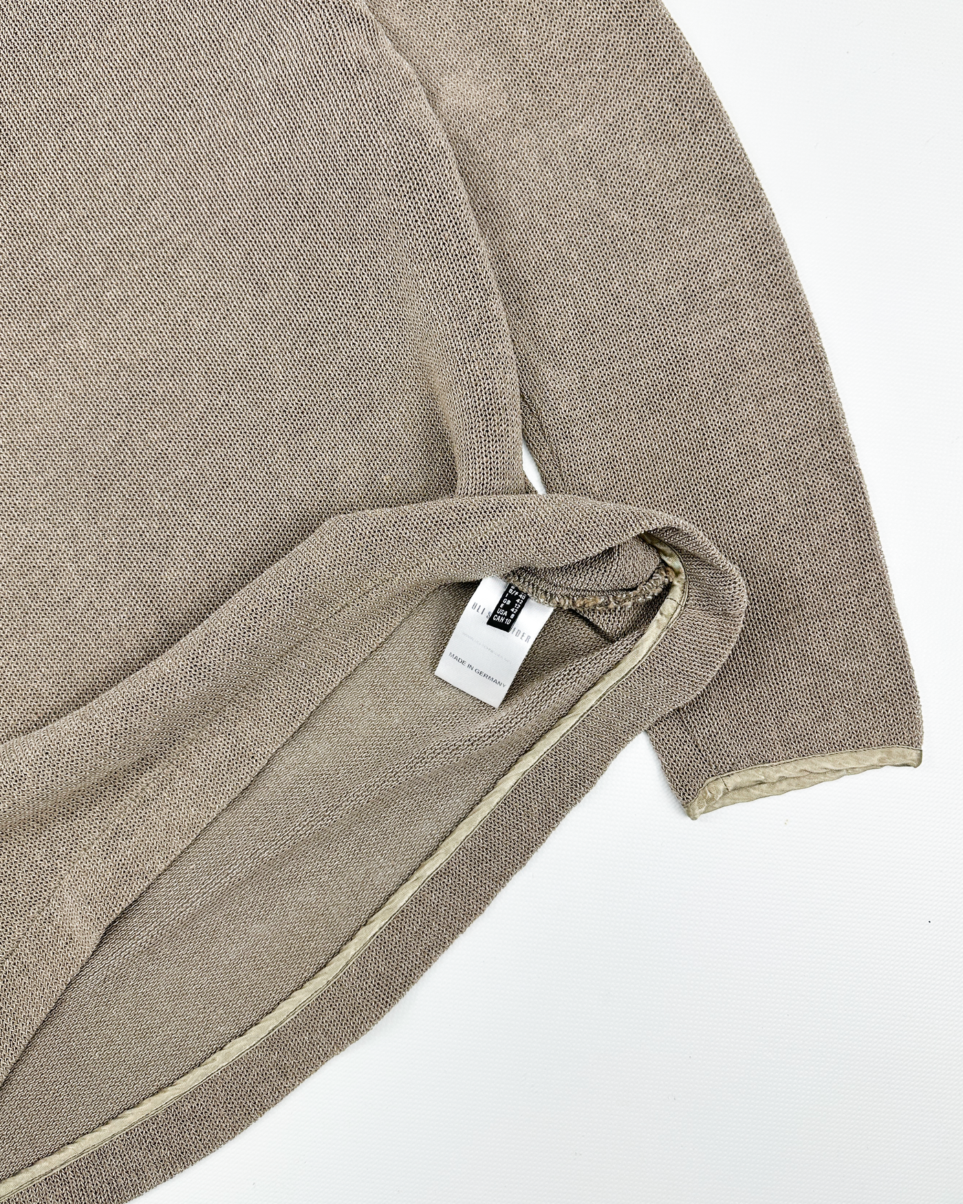 Uli Schneider Beige Mesh Heavyweight Knit 2000's