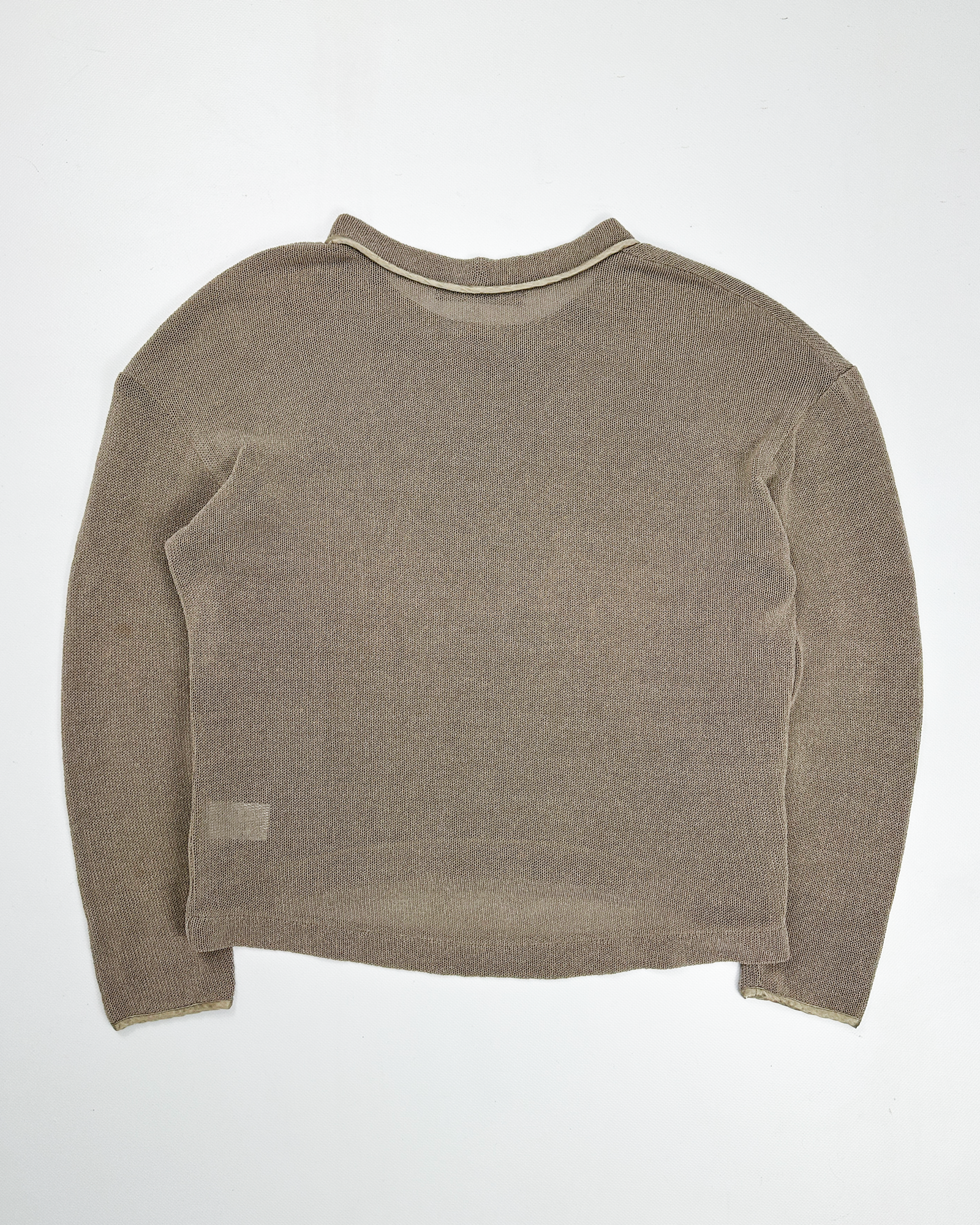 Uli Schneider Beige Mesh Heavyweight Knit 2000's