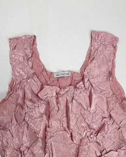 Julie Guerlande Pink Pleated Top 2000's