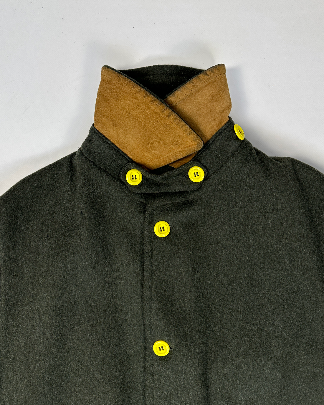 C.P. Company by Massimo Osti Deep Green Wool Coat 1980's