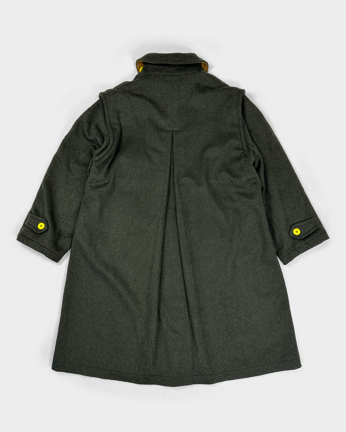 C.P. Company by Massimo Osti Deep Green Wool Coat 1980's