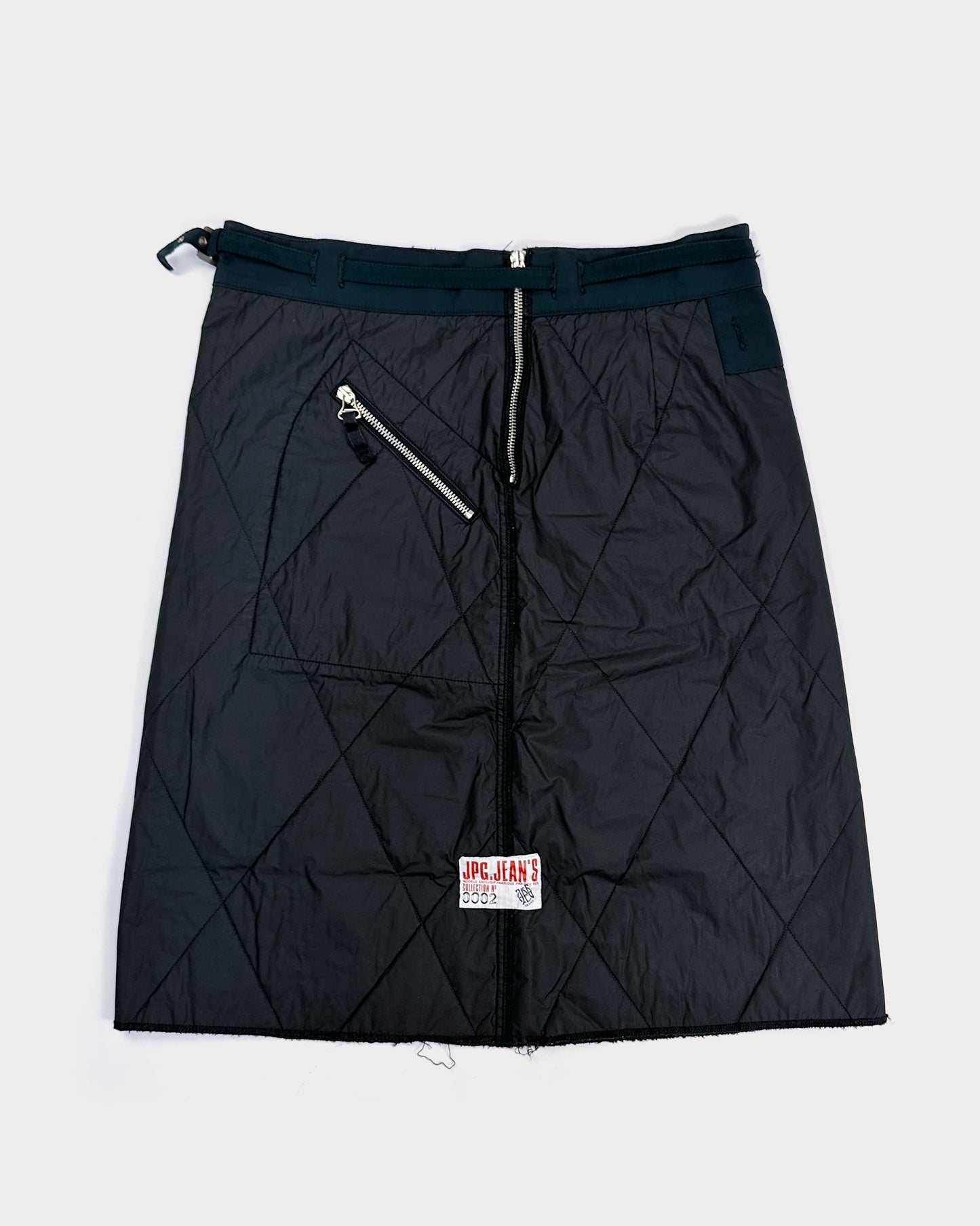 Jean Paul Gaultier Black Padded Skirt 2000's