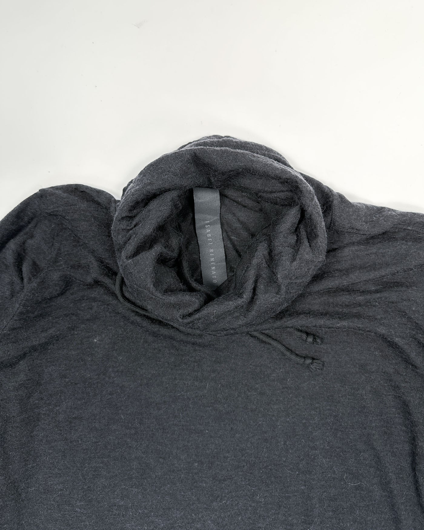 Isabel Benenato Grey Long Sleeve Slim Top 2000's