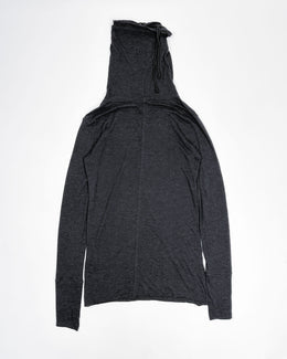 Isabel Benenato Grey Long Sleeve Slim Top 2000's