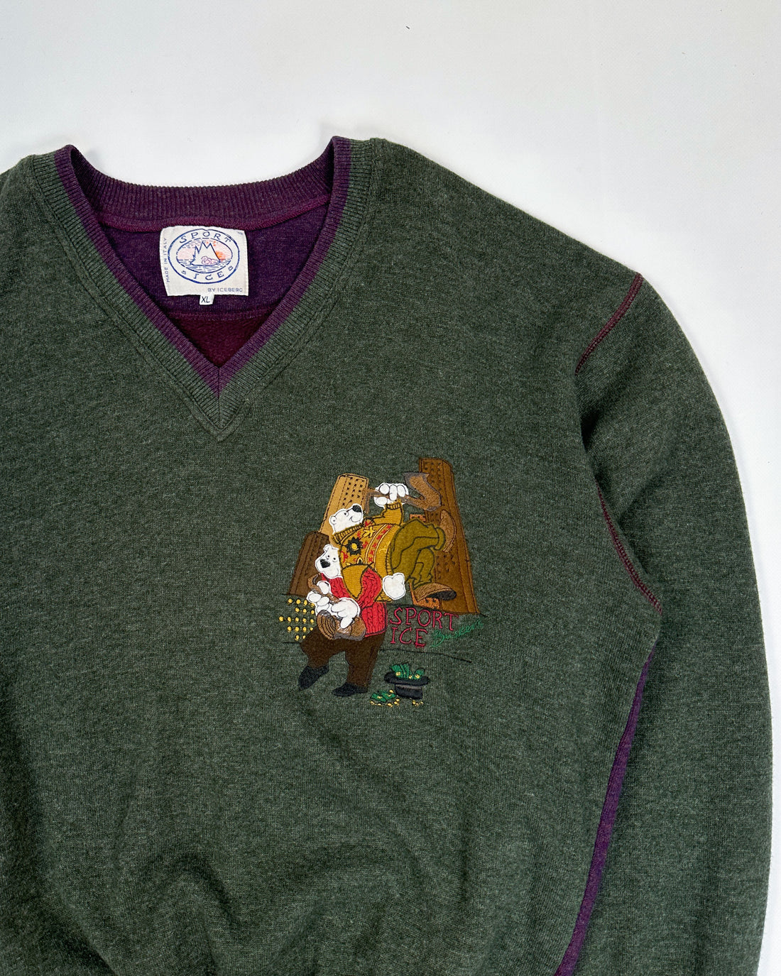 Sport Iceberg by Iceberg Music Bears Knit 1990's