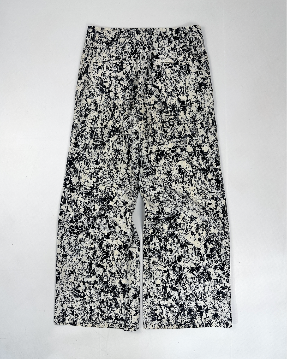 Jil Sander Irregular Print Viscose + Silk Pants 2000's