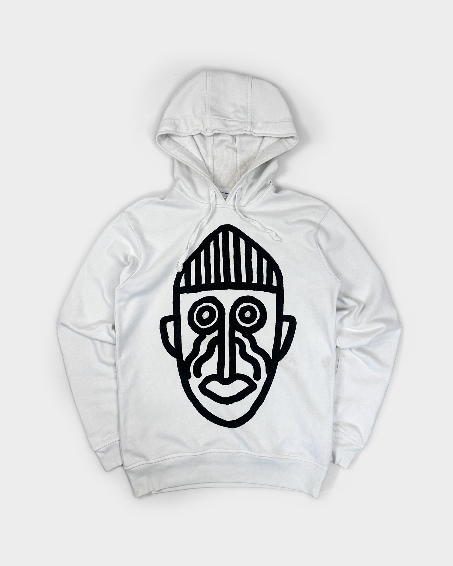 Comme Des Garcons Shirt x Alexis Beauclair White Hoodie 2010 Vintage TTS