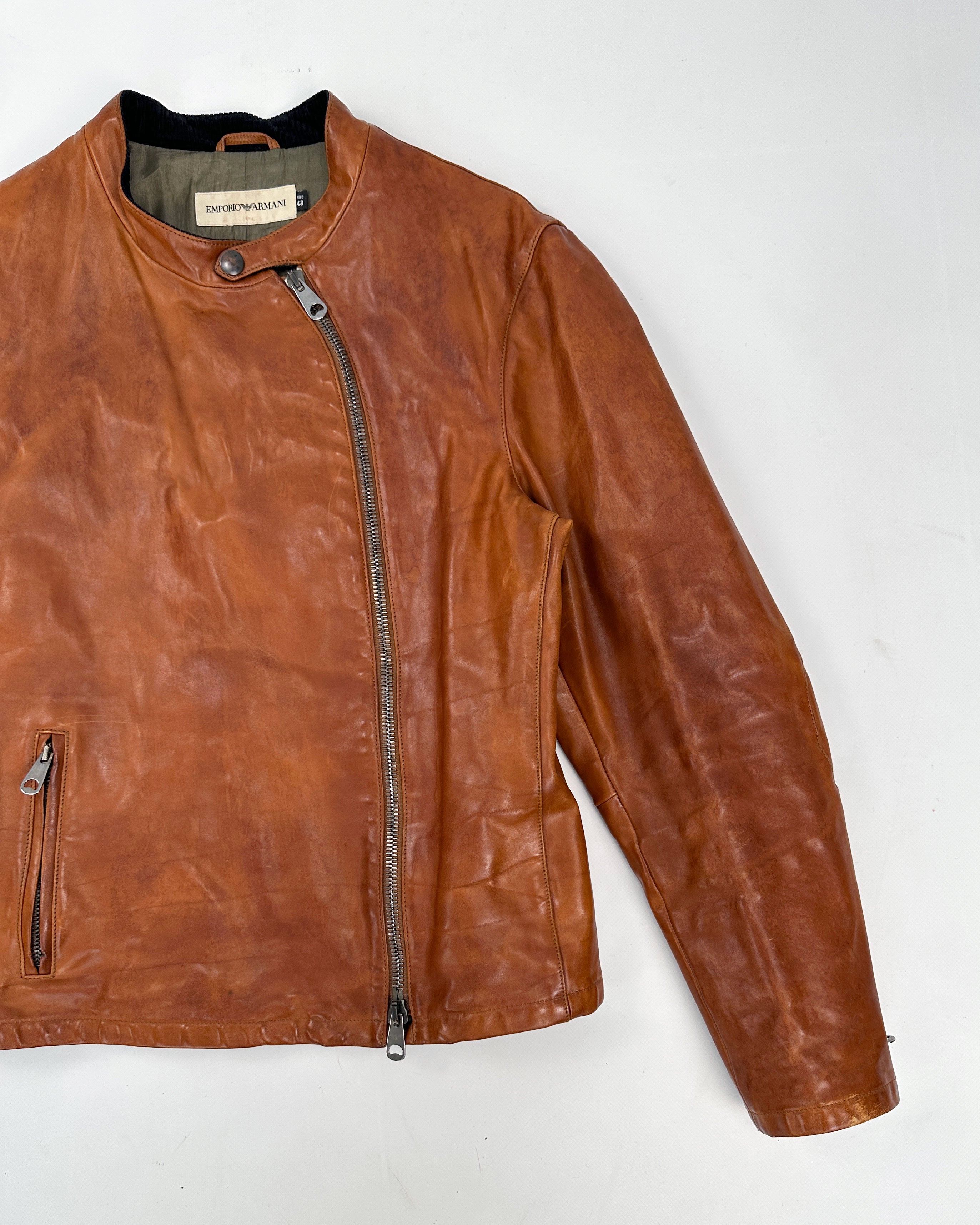 A emporio clearance leather jacket