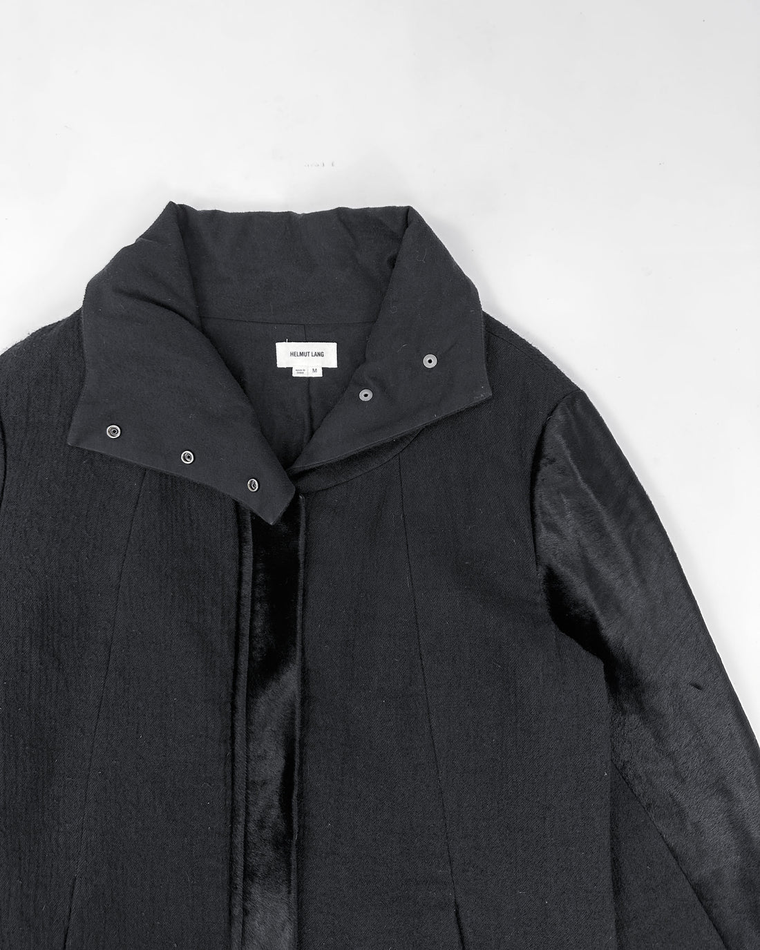 Helmut Lang Calf Fur Black Jacket 2000's