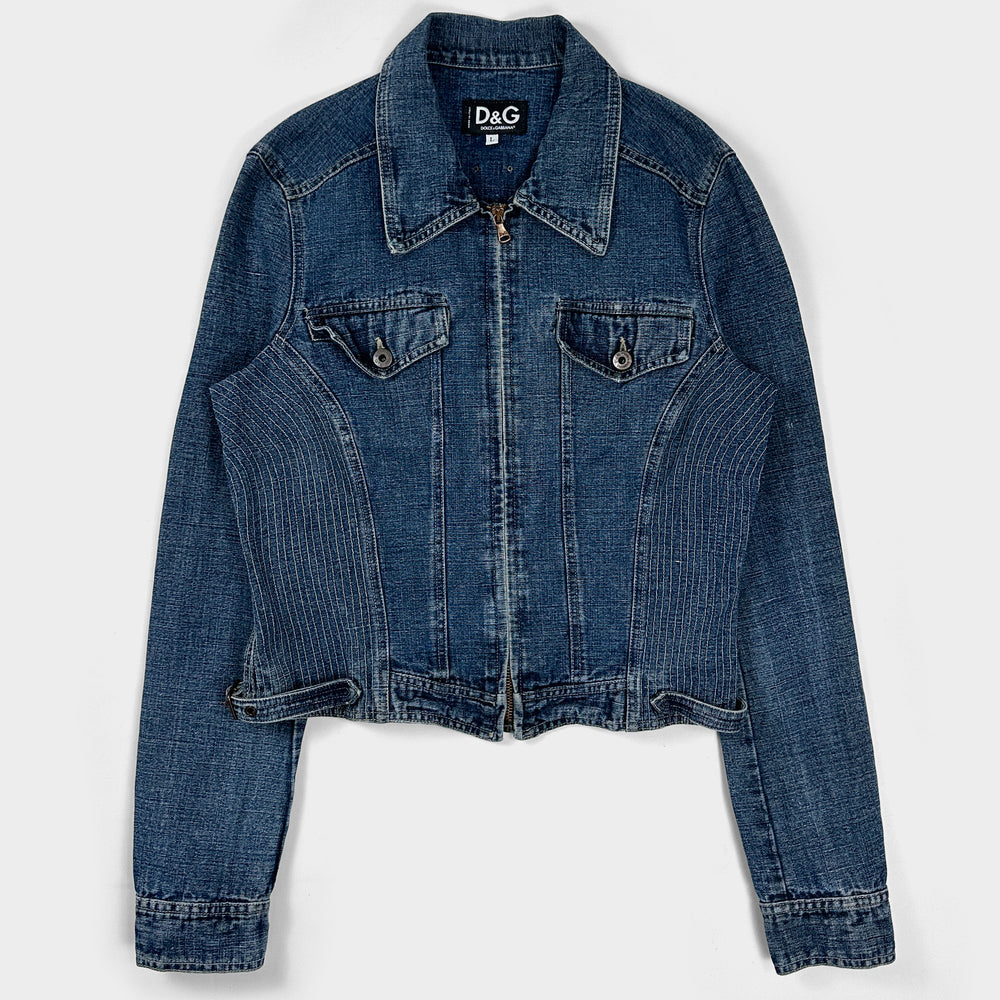 Dolce & Gabbana Stitched Denim Jacket 1990's