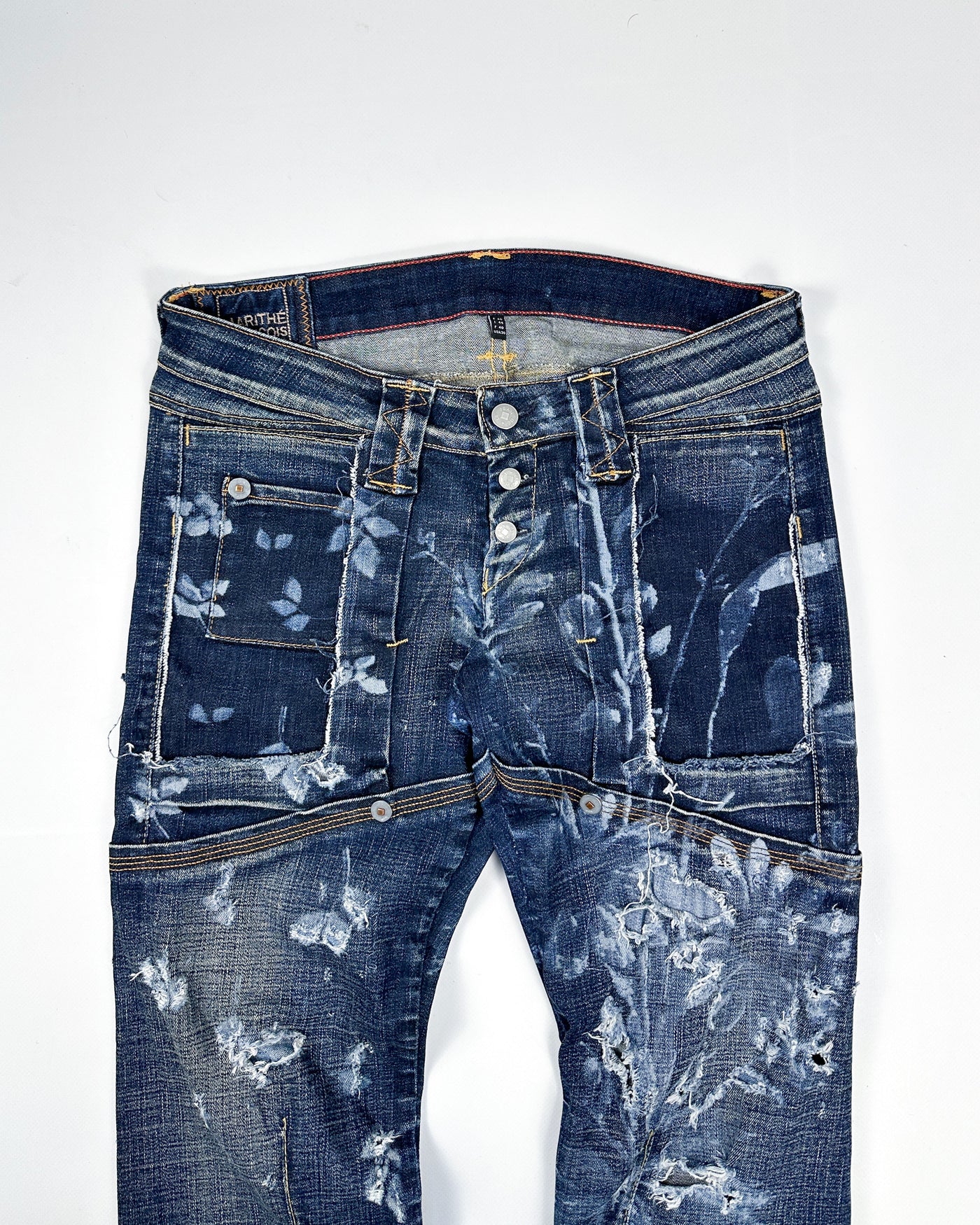 Marithé Francois Girbaud Distressed Cargo 3/4 Pants 2000's