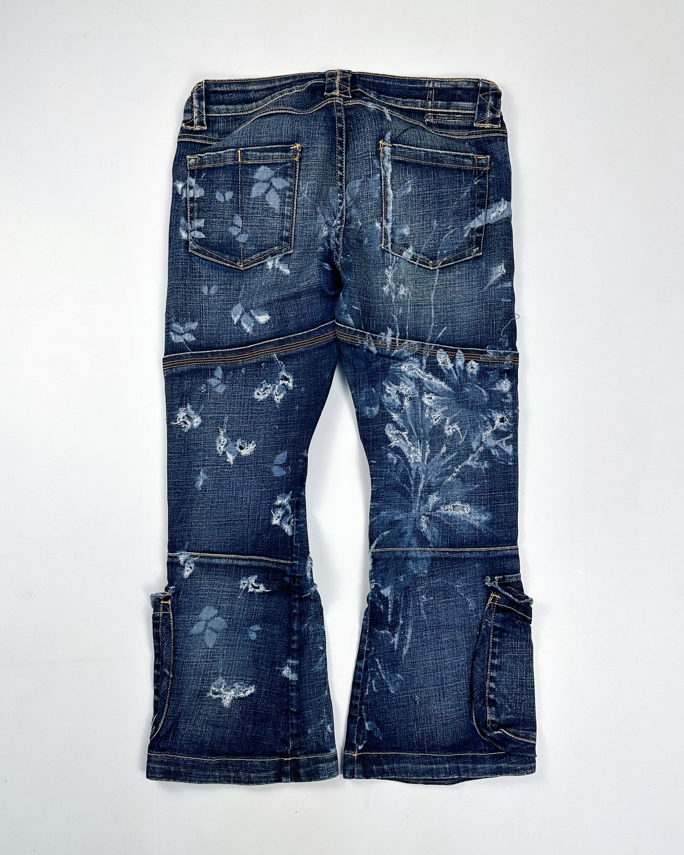 Marithé Francois Girbaud Distressed Cargo 3/4 Pants 2000's