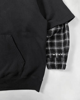 Marni Black Cotton + Wool Sleeves Hoodie 2000's