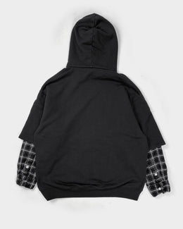 Marni Black Cotton + Wool Sleeves Hoodie 2000's