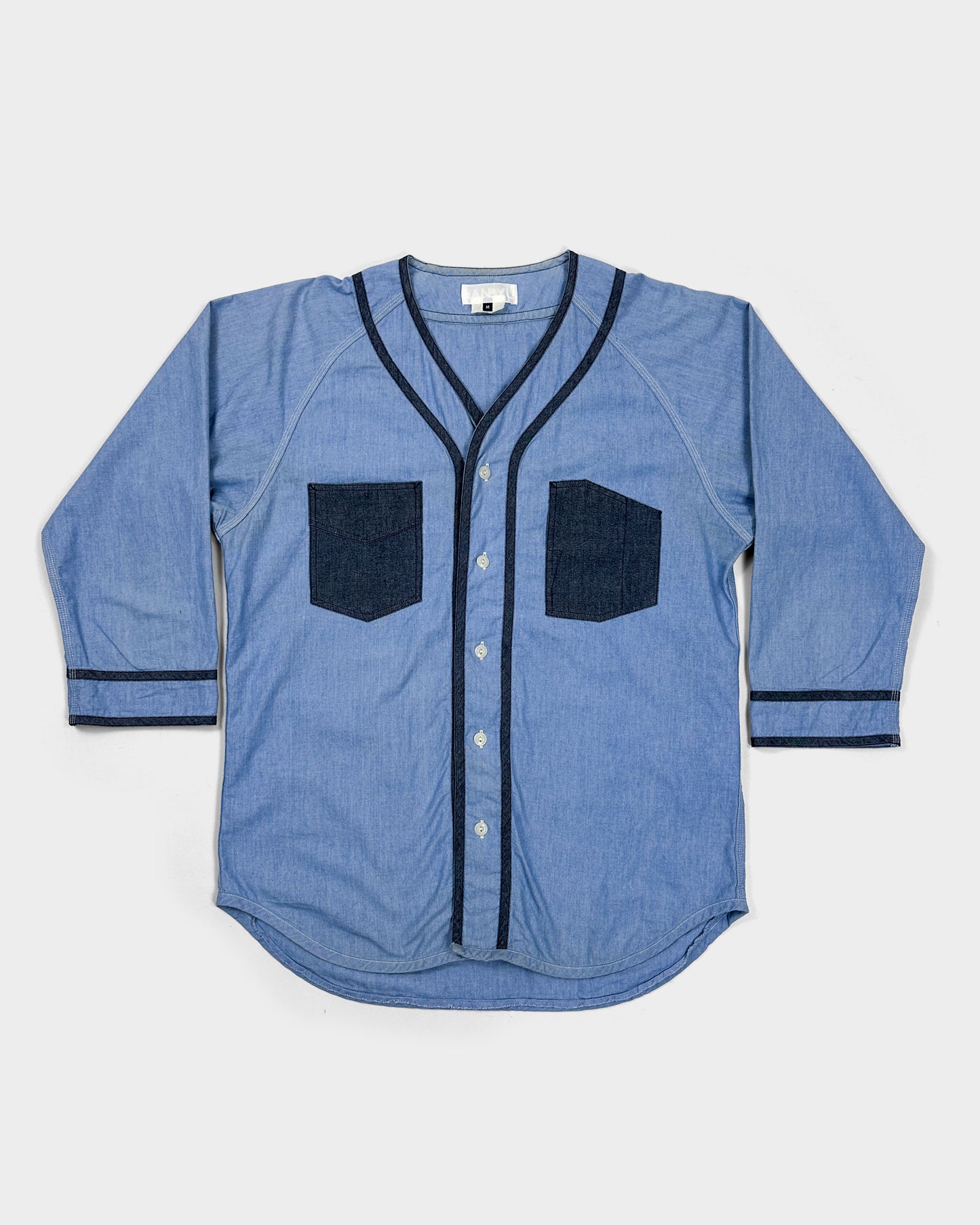 Comme Des Garçons GANRYU Blue Baseball Shirt 2016