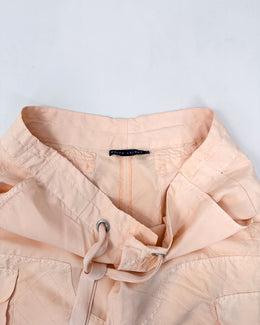 Ralph Lauren Light Pink Cargo Silk Pants 2000's