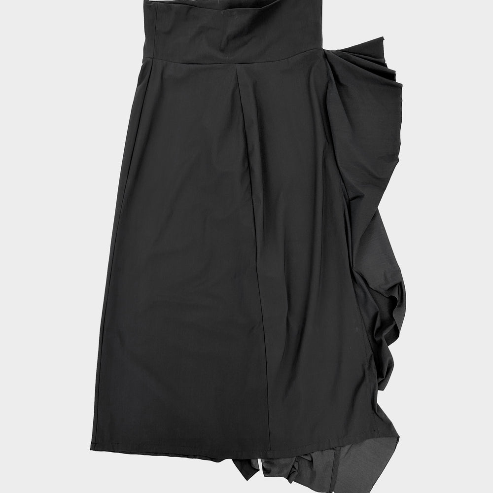 Marithé Francois Girbaud Black Fluid Skirt 2000's